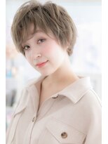 ミック ヘアアンドメイク アップ 駒込店(miq Hair&Make up)&nbsp;個性的ペールベージュ★無造作ラフショート