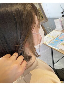 ポタム 東中野(potamu) グレージュインナーカラー