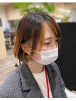 庵 ヘアー(hair)&nbsp;10代20代30代ベージュ系フェイスフレーミング