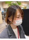 10代20代30代ベージュ系フェイスフレーミング