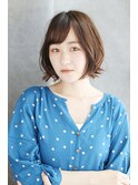 吉祥寺3分/透明感セクションカラー外ハネボブペールベージュ/010