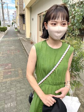 レーン(LANE) 切りっぱなし外はねボブ