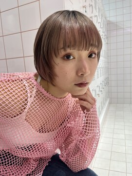 ロンドルーチェ 心斎橋(Lond luce) ダークアッシュ/ミディアムレイヤーカット［髪質改善/縮毛矯正］