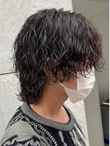 フィフスワン(fifth one)&nbsp;波巻きパーマメンズパーマメンズヘアツーブロックツイストパーマ