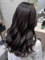 ロンドエニカ 大宮(Lond enika)&nbsp;前髪パーマアッシュカラーレイヤーロンググレーベージュ[大宮]