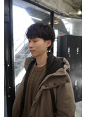 波巻きハイライトアップバングツーブロックマッシュ