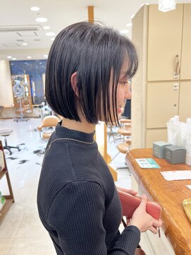 モリオ フロム ロンドン サッポロファクトリー店(morio FROM LONDON) 【morio】札幌ボブ ぱつっとあごラインミニボブ