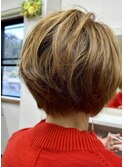 丸みショートボブ