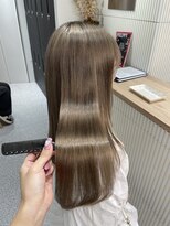 ペレ 渋谷(PELE)&nbsp;h_ デザインカラー/レイヤーカット/ウェットヘア/ベージュ