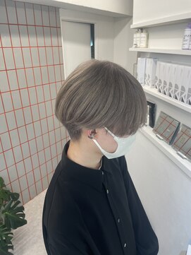 ペレ 渋谷(PELE) h_ デザインカラー/レイヤーカット/ウェットヘア/ベージュ