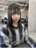 レイヤーカット 顔周り 似合わせカット ブルーブラック