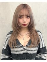 ガルテ(GARTE) レイヤーカット ミルクティーカラー