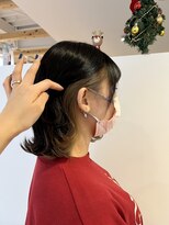 アズール 草加(azule)&nbsp;インナーカラー　ベージュ　外ハネボブ