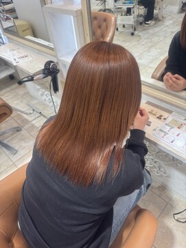 ヘアースペースブルーム リアン 岡町店(HAIR SPACE BLOOM Lien) オレンジカラー