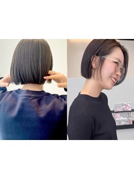 大人ボブが得意な【和泉さん】♪うねりが気になる方は髪質改善がおすすめ◎[縮毛矯正/酸性ストレート]