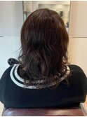 癖毛を活かしたパーマ風スタイル