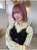 ハイトーン/ピンクカラー/ブリーチ2回/ブリーチ