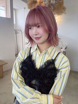 ヴィンス(vince) ハイトーン/ピンクカラー/ブリーチ2回/ブリーチ