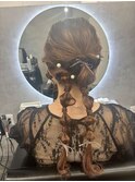 #ツイン編み下ろし#ヘアセット