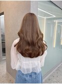 市野瀬裕奈/博多韓国ヘア/ヘーゼルベージュ/マロンブラウン/暗め