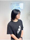 GLANZ_ミニウルフ/デジタルパーマ/チェリーブラウン