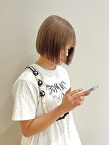 モリオ フロム ロンドン イオンモール 熊本店(morio FROM LONDON)&nbsp;【morio熊本】キャラメルベージュ×ボブ.