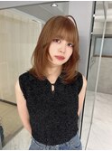 ミルクティーベージュ×レイヤーヘア