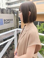 ボブ×オリーブグレージュ！柔らかさ◎  マット/ショート/ボブ