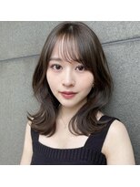 ガーデントウキョウ(GARDEN Tokyo) ミディアムヘア/オリーブカラー/小顔カット/くびれヘア