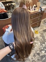 チャプター 問屋町(chapter) ケアブリーチミルクティーベージュカラーレイヤーカット韓国ヘア