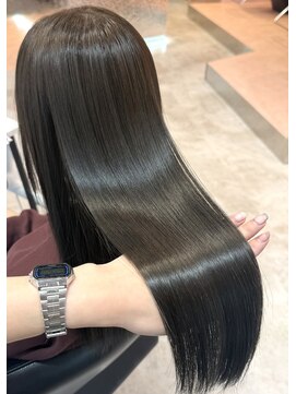 セシル(SECYL) 髪質改善/暗めオリーブグレー/透明感カラー/オフィスカラー