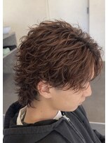 エッジ(EDGE)&nbsp;大分メンズ刈り上げマッシュ波巻きスパイラルパーマスタイル