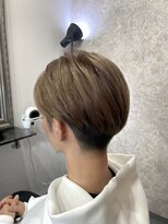 ベースヘアーデザイン(BASE HAIR DESIGN)&nbsp;くすみベージュ ケアブリーチ メンズ 宇都宮