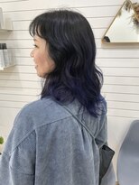 ヘアーサロン グラブ(hair Salon grab)&nbsp;ネイビーパープルグラデーション
