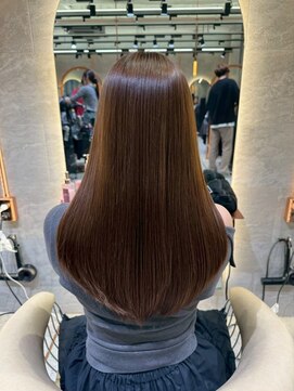 シーシンジュク 新宿南口(Sea shinjuku) イメチェン×ピンクベージュ[アンブレラカラー/前髪]