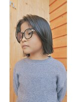 グーム(goom.)&nbsp;透明感暗髪◎切りっぱなしボブ×キッズ