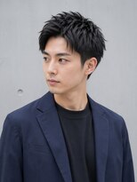 メンズ ルシードスタイル アウラ 松戸市五香(LUCIDO STYLE Aura)&nbsp;スパイキーショートツイストスパイラルスーツセンターパート