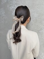 コトナ(kotona)&nbsp;【リボンポニーテールヘアセット】ヘアアレンジ早朝営業カチモリ