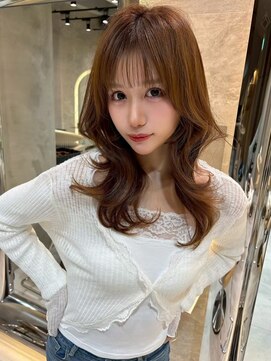 レーヴバイロンド 仙台(Reve by Lond) くびれレイヤー髪質改善顔周りカット縮毛矯正シースルーブラウン