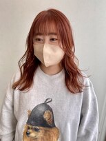 イタクラ 赤道店 (ITAKURA)&nbsp;ヘアカラーオレンジ/セミロング/グラデーションカラー
