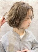 Aラインボブ/マロンベージュ/ニュアンスマッシュ[東銀座/銀座] 