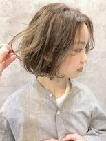 Aラインボブ/マロンベージュ/ニュアンスマッシュ[東銀座/銀座]