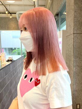 マザー(MOTHER) チェリーピンク×切りっぱなしミディ