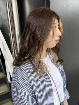 シオ ヘアー デザイン(Sio. hair design) インナーブロンド+韓国風