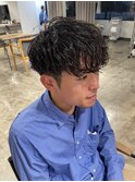 パーマメンズカットツイストスパイラルパーママレットカット