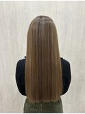 ハイライト×艶髪ストレート
