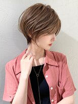 アンド ストーリーズ(&STORIES)&nbsp;前髪あり耳掛け丸みくびれ大人ショートボブ20代30代40代50代＊