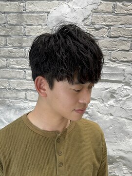 ラ ミューズ ヘアー(La mju:z hair) アイロンセットのようなナチュラルさ!!ナチュラルパーマ(a)