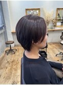 ショート×ダークバイオレット