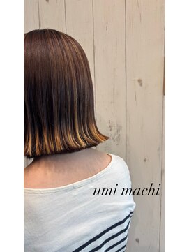 ウミマチ(umi machi) umi machi 表面バレイヤージュ　2025/5/10